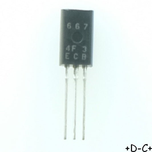 2SD667 Transistor NPN 120V 1A TO-92MOD Renesas RoHS