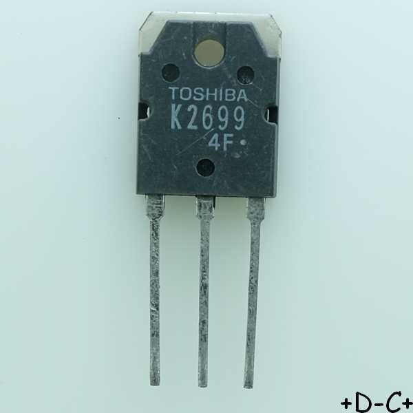2SK2699 Transistor 600V 12A TOP-3 Toshiba