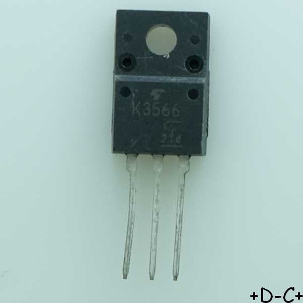 2SK3566 Transistor MOSFET 2.5A 900V TO-220ISO Toshiba