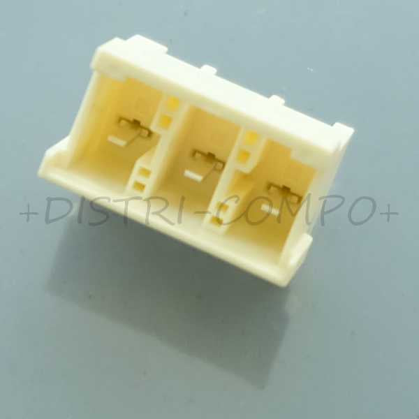 Embase 3 positions 6mm fil à carte 3-2232876-1 TE - Distri-Compo