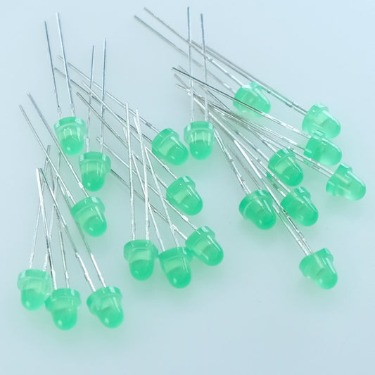 Led standard 5mm jaune verte 80mcd 2V 20mA 60° 323-2SYGD Everlight (lot de 20)
