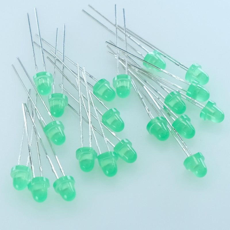 Led standard 5mm jaune verte 80mcd 2V 20mA 60° 323-2SYGD Everlight (lot de 20)