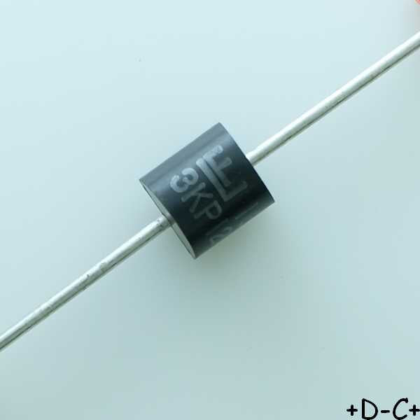3KP9.0A Diode TVS Unidirectionnel 9V 3KW P-600 Littelfuse RoHS