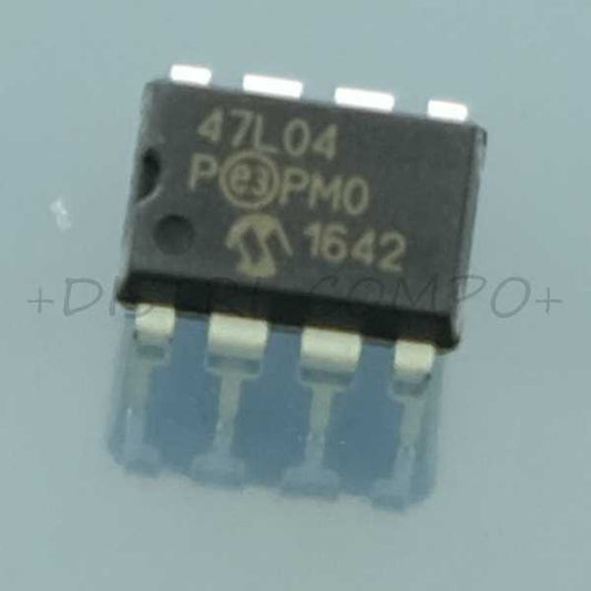 47L04-E/P 4Kbit SRAM with EEPROM Backup auto DIP-8 Microchip RoHS