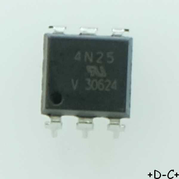 4N25 Optocoupleur sortie transistor DIP-6 Vishay RoHS