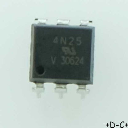 4N25 Optocoupleur sortie transistor DIP-6 Vishay RoHS