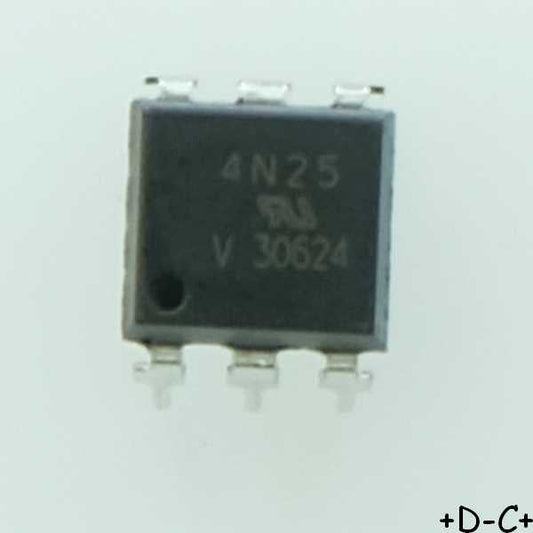 4N25 Optocoupleur sortie transistor DIP-6 Vishay RoHS