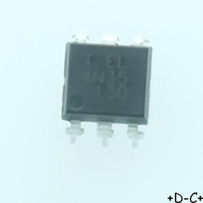 4N35 Optocoupleur 1 channel 5KV DIP-6 Everlight RoHS