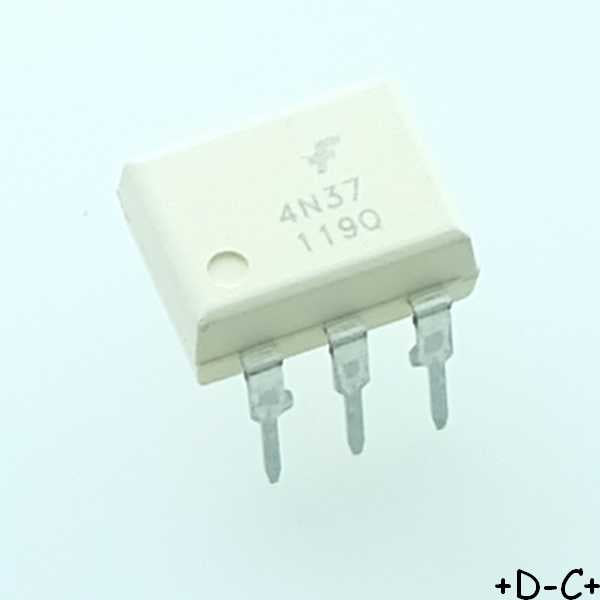 4N37M Optocoupleur Transistor DIP-6 Fairchild - Distri-Compo