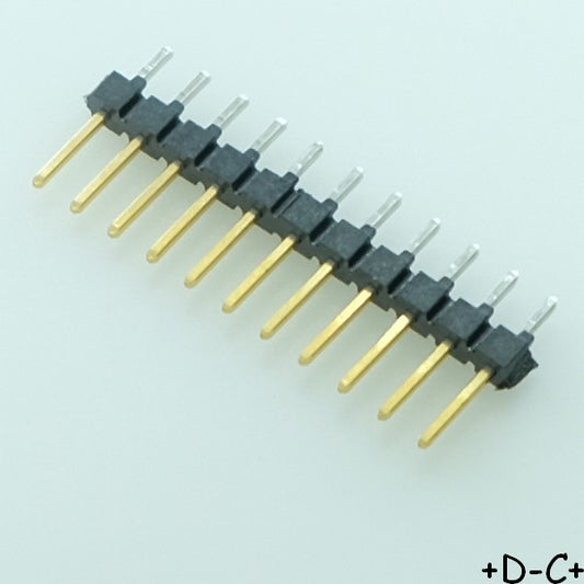 Barrette 1x10 contacts 2.54mm vertical carte à carte 5-146868-1 TE