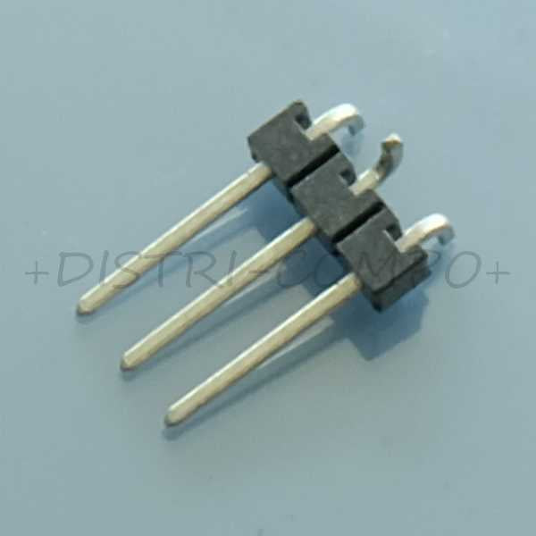 Barrette 1x3 positions 2.54mm vertical SMD carte à carte 5-146133-1 TE - Distri-Compo