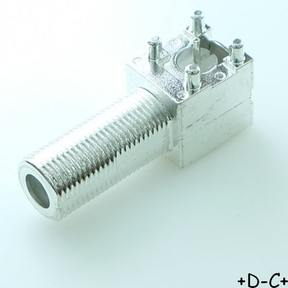 Embase Coudé F femelle PCB 75ohm 531-40047-4 Amphenol RF