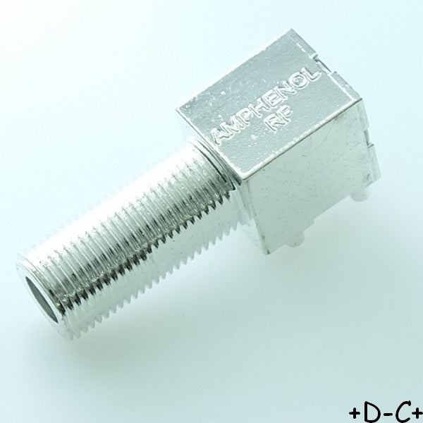 Embase Coudé F femelle PCB 75ohm 531-40047-4 Amphenol RF