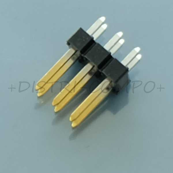 Barrette 2x6 contacts 2.54mm droit carte à carte 67996-106HLF Amphenol