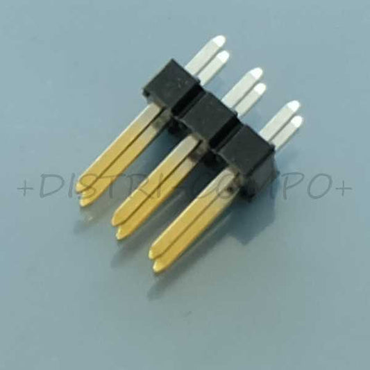 Barrette 2x6 contacts 2.54mm droit carte à carte 67996-106HLF Amphenol