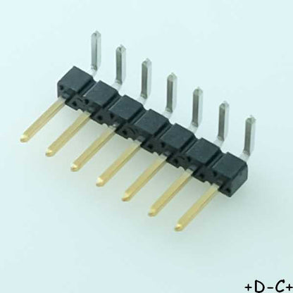 Barrette 1x7 contacts 2.54mm coudé carte à carte 68016-207HLF Amphenol
