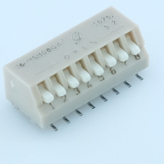 Dipswitch SMD piano 8 positions 90° Grayhill 76HPSB08GWT