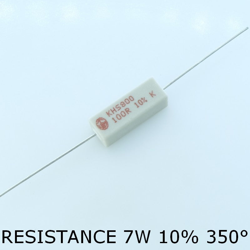 Résistance 1Kohm 7W axiale bobinee céramique Vitrohm