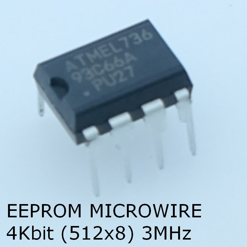 93C66A EEPROM 4Kbit 512Kx8 Microwire 3MHz DIP-8 Atmel