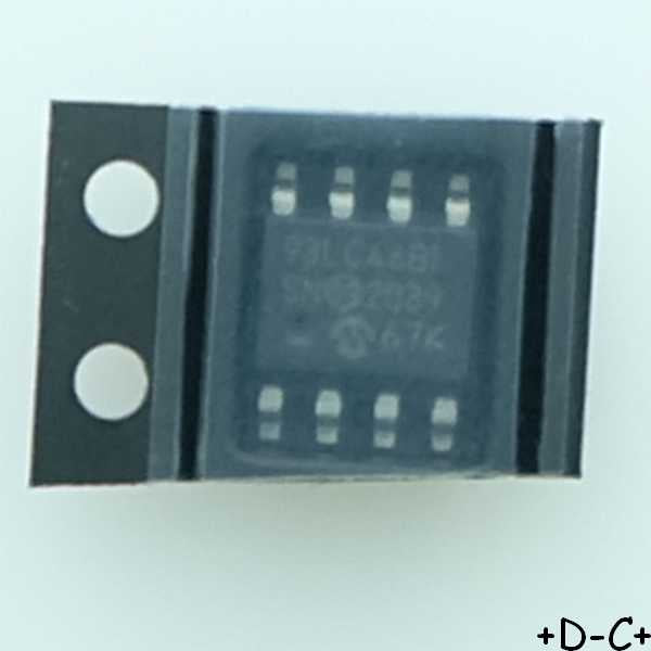 93LC46B-I/SN EEPROM Microwire 1Kbit 64x16b 3MHz SOIC-8 Microchip - Distri-Compo
