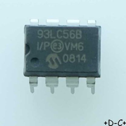 93LC56B-I/P Eeprom Microwire 2Kbit 128x16b 3MHz DIP-8 Microchip RoHS