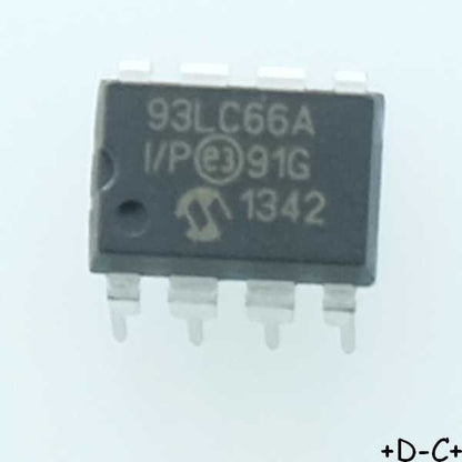 93LC66A-I/P EEPROM Microwire 4Kbit 512x8b 2MHz DIP-8 Microchip RoHS