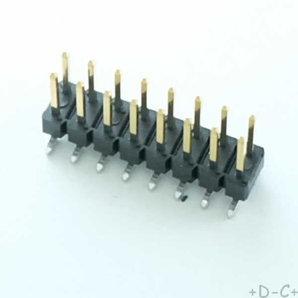 Barrette 2x8 contacts 2.54mm droit SMD carte à carte 95157-116LF Amphenol (lot de 8)