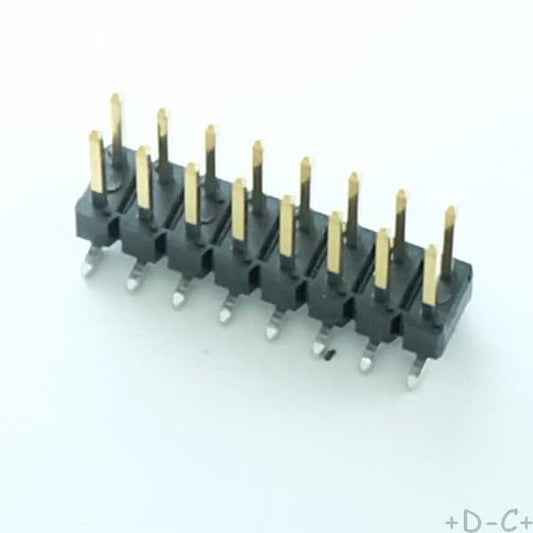 Barrette 2x8 contacts 2.54mm droit SMD carte à carte 95157-116LF Amphenol