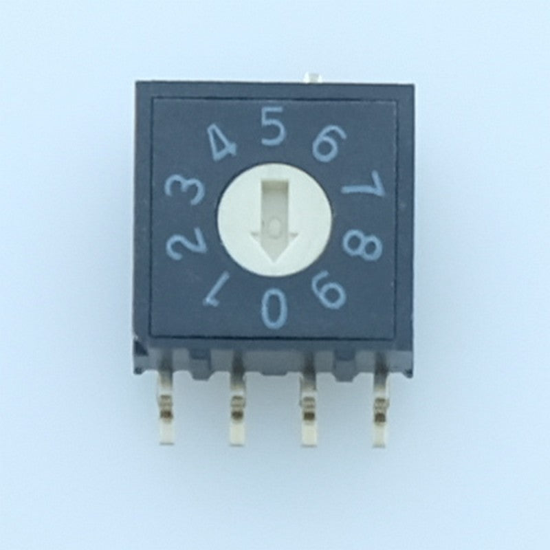 Commutateur rotatif 10 positions SMD 25mA 24VDC BCD A6RS-101RF Omron - Distri-Compo