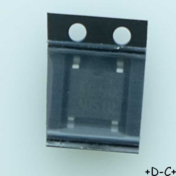 ABS10 Pont redresseur SMD 700VAC 1000V Diotec - Distri-Compo