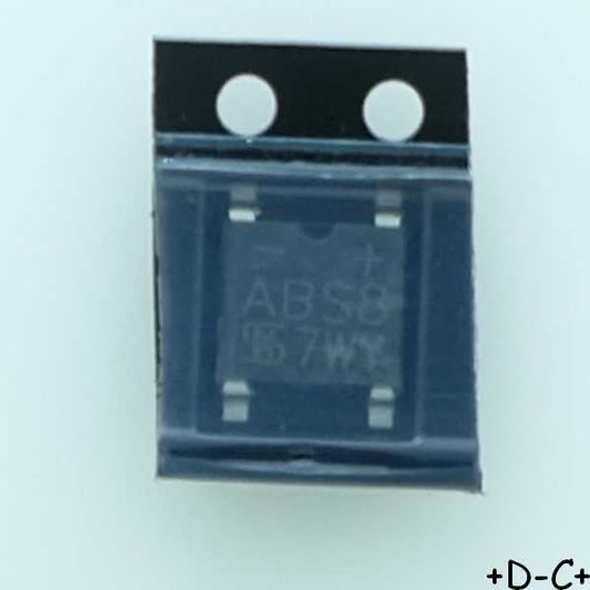 ABS8 Diode Rectifier Bridge Single 800V 1A Taiwan RoHS