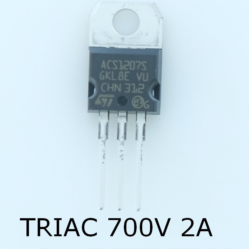 ACS120-7ST Triac commutateur 700V 2A TO-220AB STM - Distri-Compo