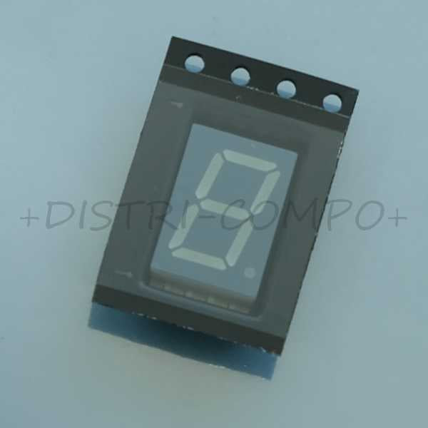 Afficheur 1 Digit 8 Leds rouge CA 26000ucd SMD ACSA04-41SURKWA-F01 Kingbright - Distri-Compo