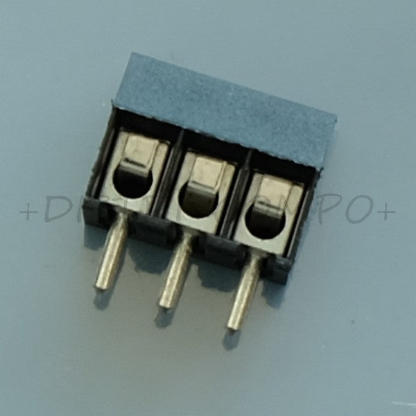 Bornier fil à carte 3 voies pas3.5mm 28AWG par vis 059 Metz Connect - Distri-Compo