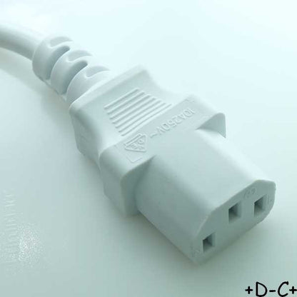 Cordon alimentation blanc longueur 2m00 3x0.75mm²