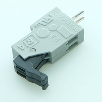 Bornier fil à carte 2 voies pas2.5 28AWG 0.5mm² verrou poussoir AST021 Metz Conn