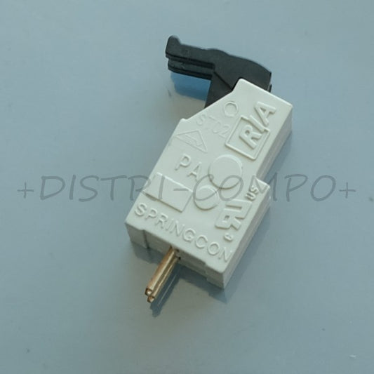 Bornier fil à carte 2 voies pas5 28AWG 1mm² verrou poussoir AST025 Metz Connect