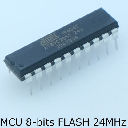 AT89C2051-24PU MCU 8-Bits 2K bytes DIP-20 Microchip - Distri-Compo