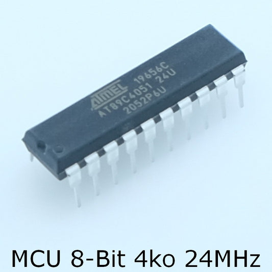 AT89C4051-24PU MCU 8-Bits flash 4K bytes DIP-20 Atmel