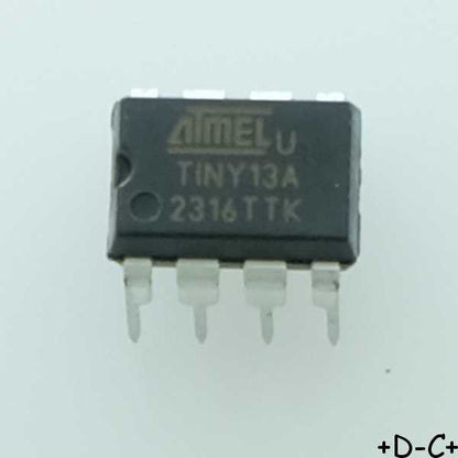 ATTINY13A-PU MCU 8-bit AVR RISC 1KB Flash DIP-8 Microchip RoHS