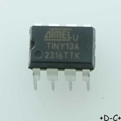 ATTINY13A-PU MCU 8-bit AVR RISC 1KB Flash DIP-8 Microchip RoHS