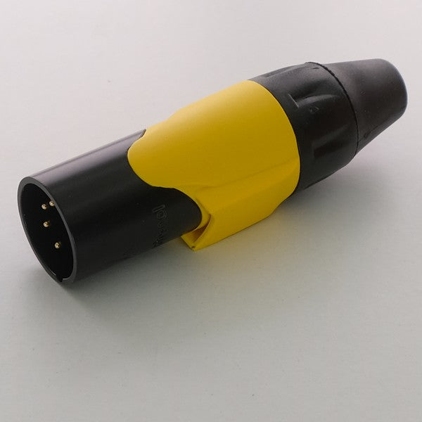 Connecteur XLR 5 broches jaune à souder AX5MB4M-AU Amphenol