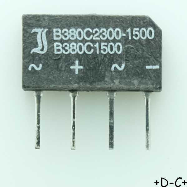 B380C2300-1500B Pont 380V 2.3A Diotec - Distri-Compo