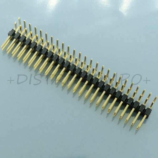 Barrette 2x25 points sécable coudée 2.54mm