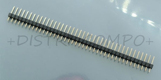 Barrette 1x40 points sécable droite 2.54mm