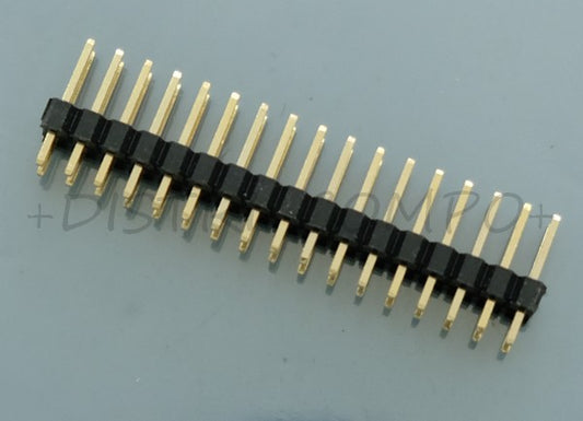 Barrette 2x17 points sécable droite 2.54mm