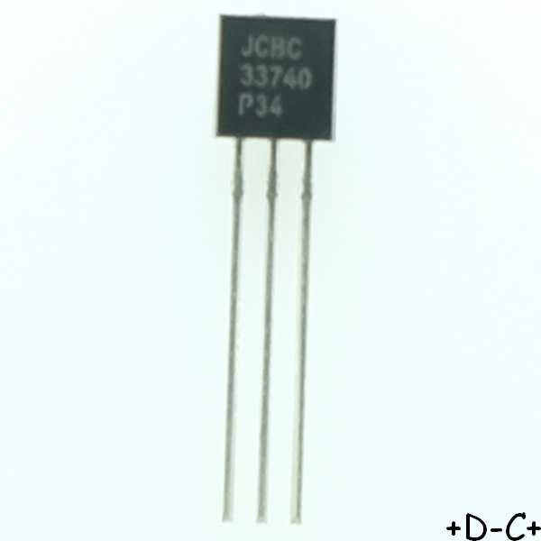 BC337-40 Transistor bipolaire NPN 45V 800mA TO-92 ONS - Distri-Compo