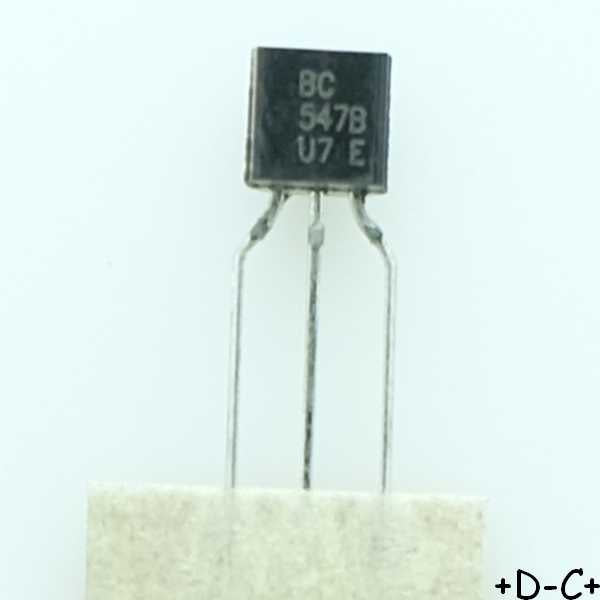 BC547B Transistor NPN 45V 100mA TO-92 Diotec - Distri-Compo