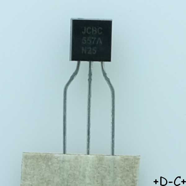 BC557A Transistor bipolaire PNP -45V -100mA 500mW TO-92 ONS - Distri-Compo