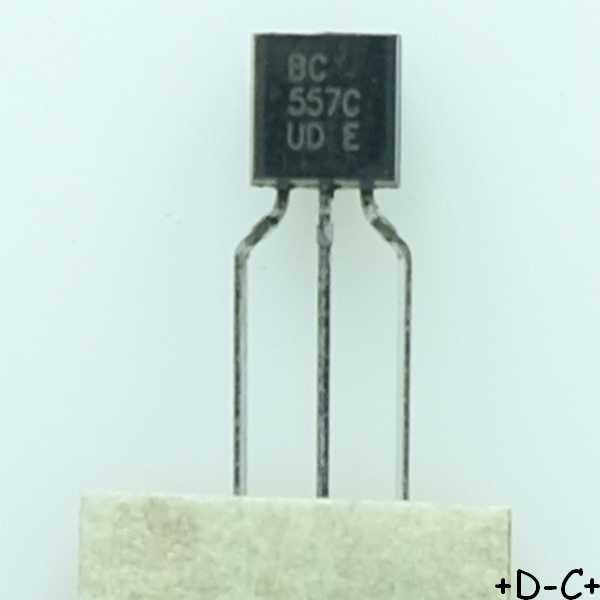 BC557C Transistor BJT PNP 45V 100mA 500mW TO-92 Diotec - Distri-Compo